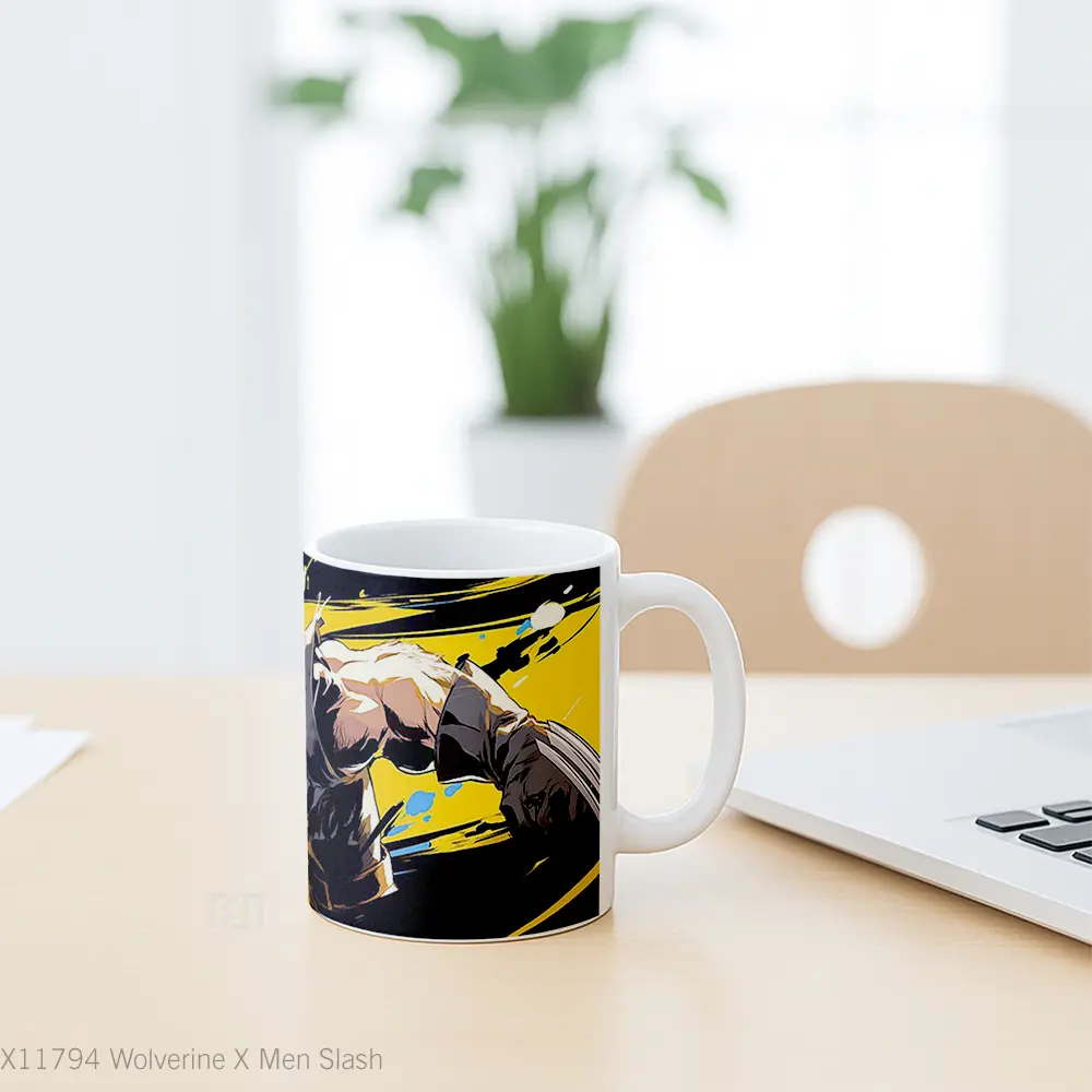 Mug Wolverine X Men Slash Mug Aesthetic Koleksi Spesial - All-side / Desain