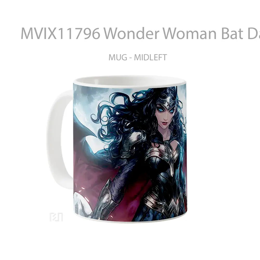 Mug Wonder Woman Bat Dark City Koleksi Mug Limited Edition - All-side / Desain