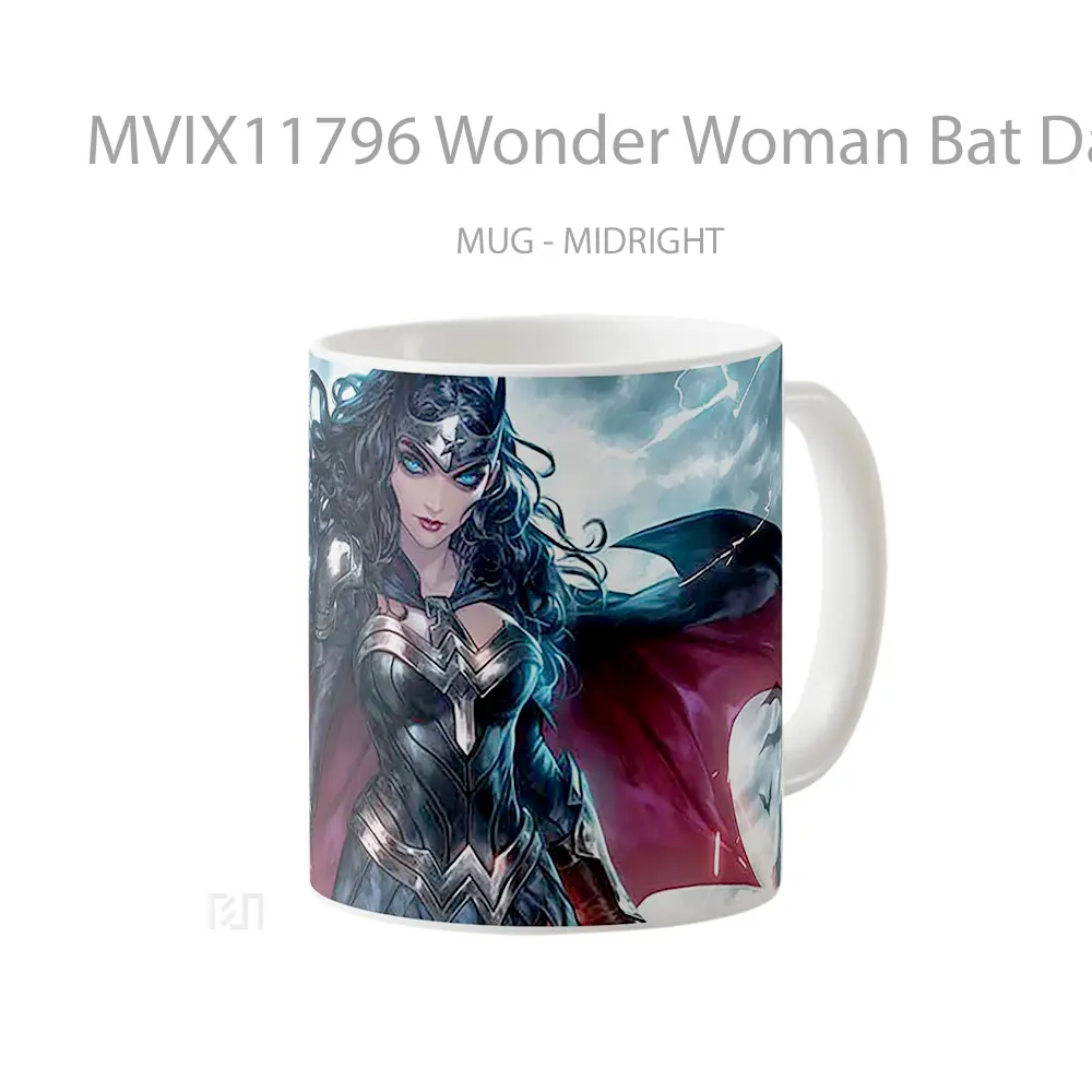 Mug Wonder Woman Bat Dark City Koleksi Mug Limited Edition - All-side / Desain