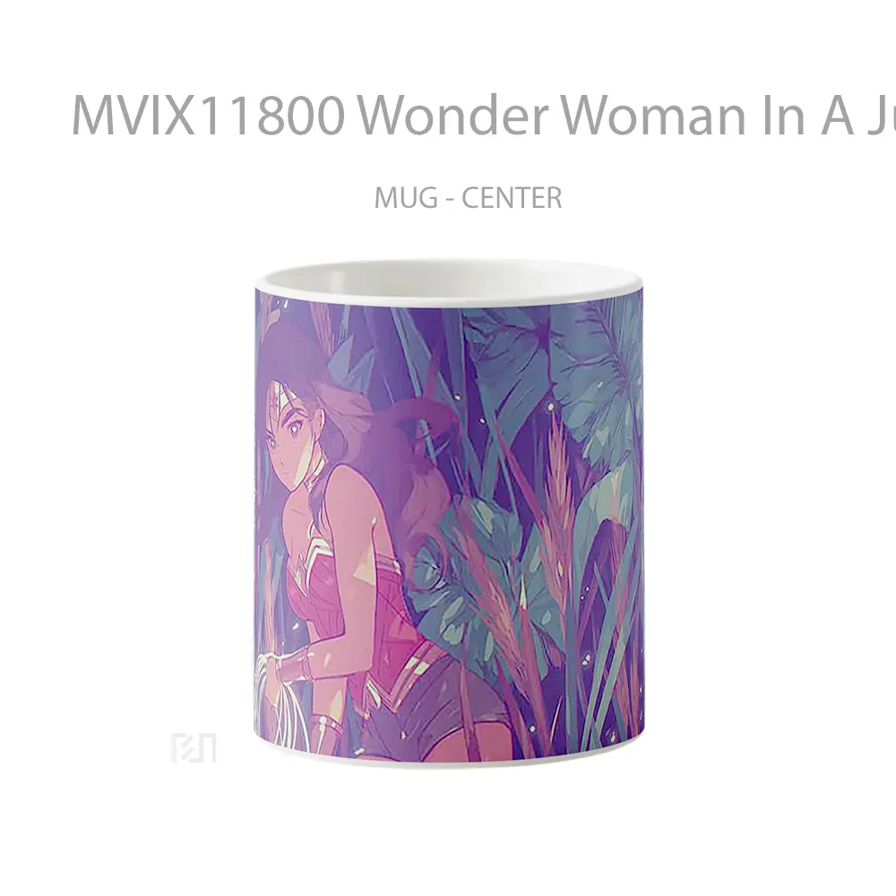 Mug Wonder Woman In A Jungle With Her Lasso Koleksi Mug Limited Edition