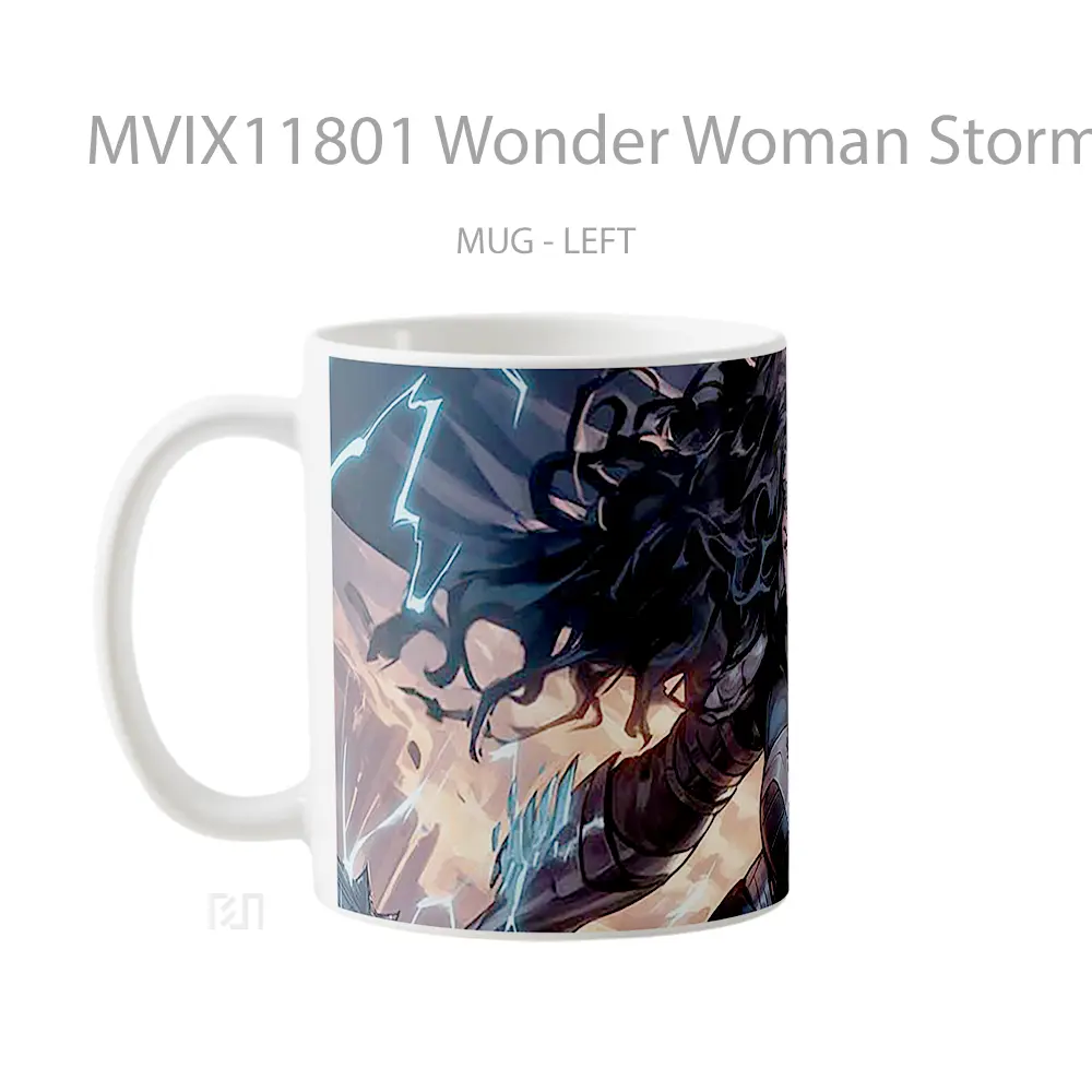 Mug Wonder Woman Stormy Sky Hadiah Lucu dan Menarik - All-side / Desain