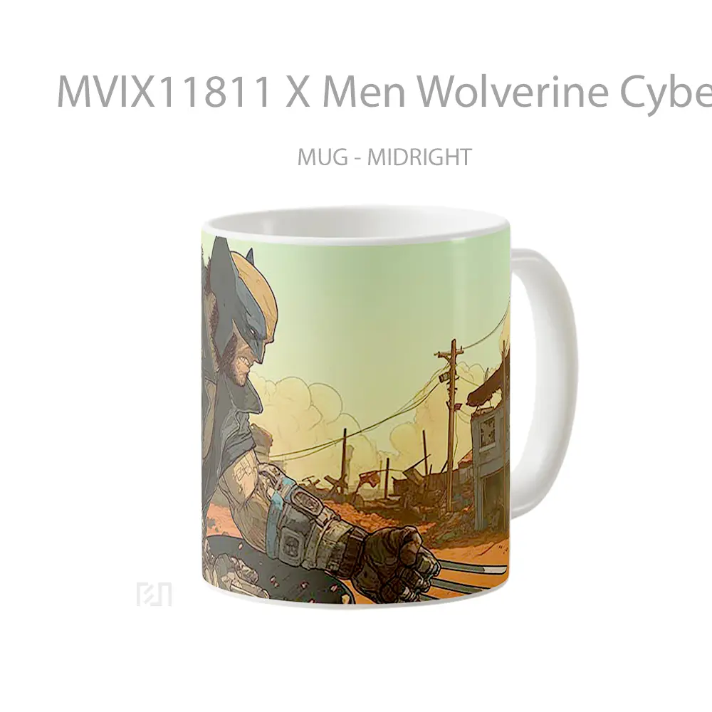 Mug X Men Wolverine Cyberpunk Claws Koleksi Mug Limited Edition - All-side / Desain