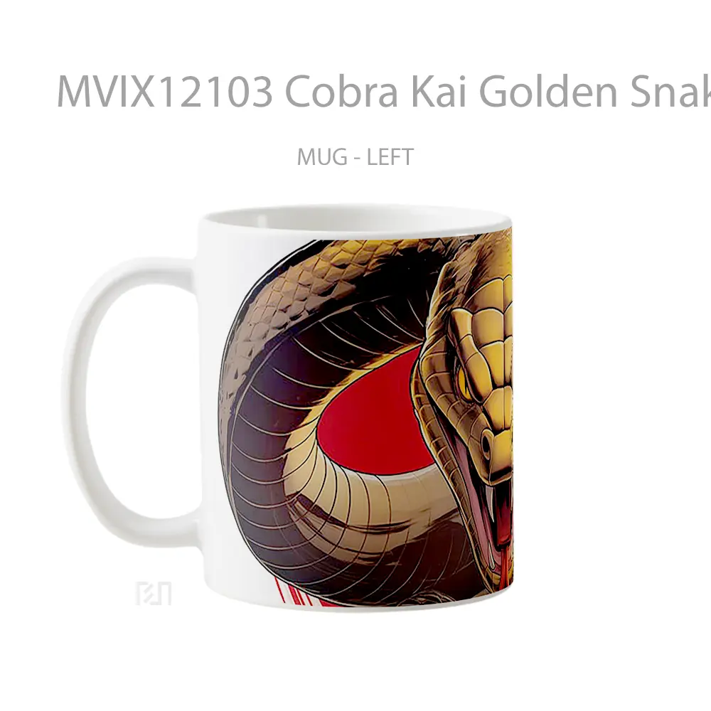 Mug Cobra Kai Golden Snake Koleksi Mug Limited Edition - All-side / Desain