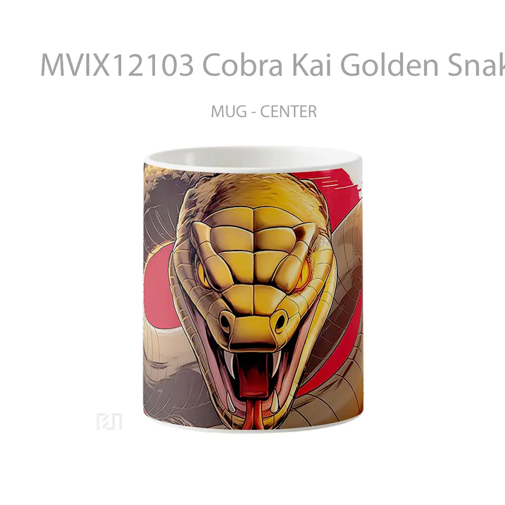 Mug Cobra Kai Golden Snake Koleksi Mug Limited Edition
