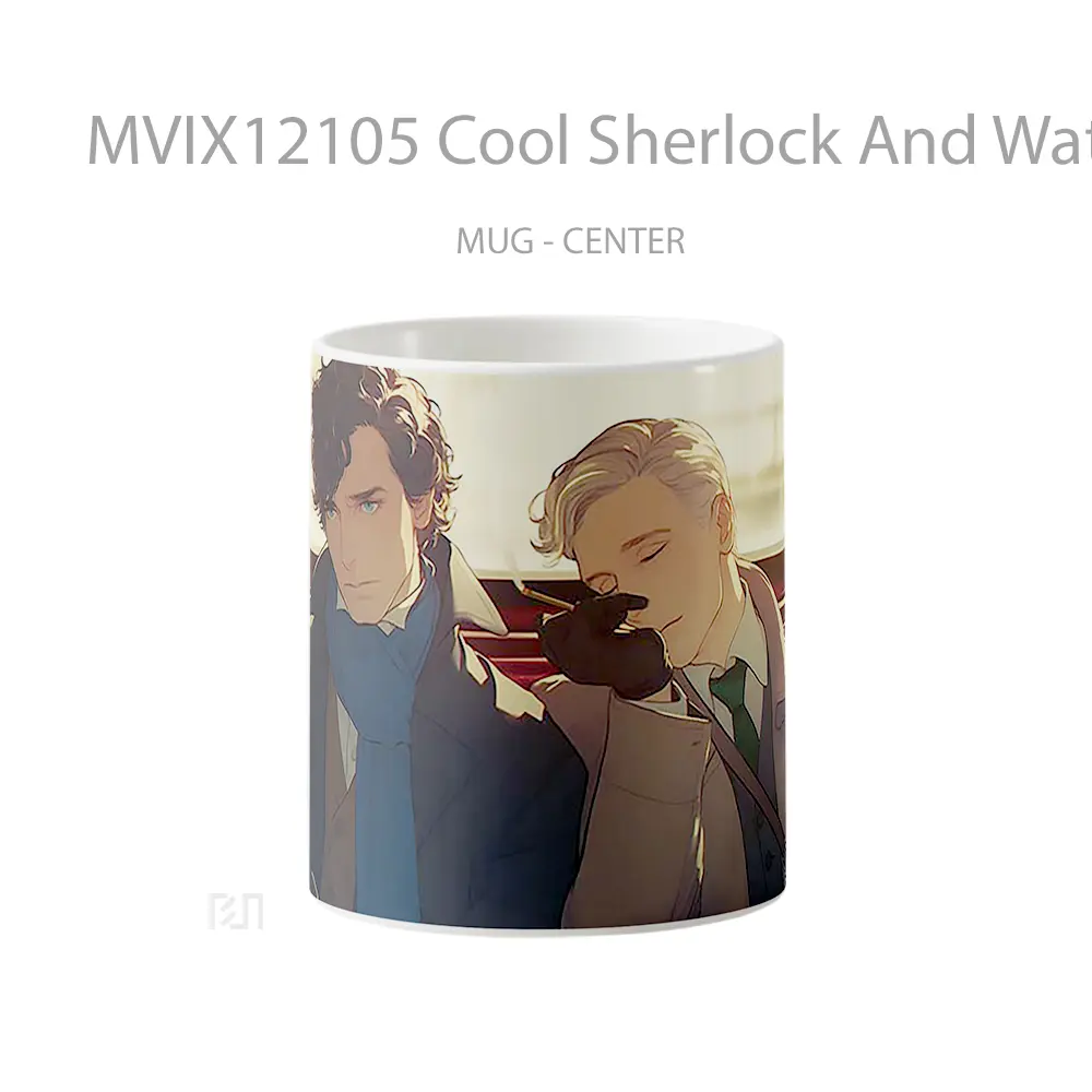 Mug Cool Sherlock And Watson Mug Aesthetic Koleksi Spesial