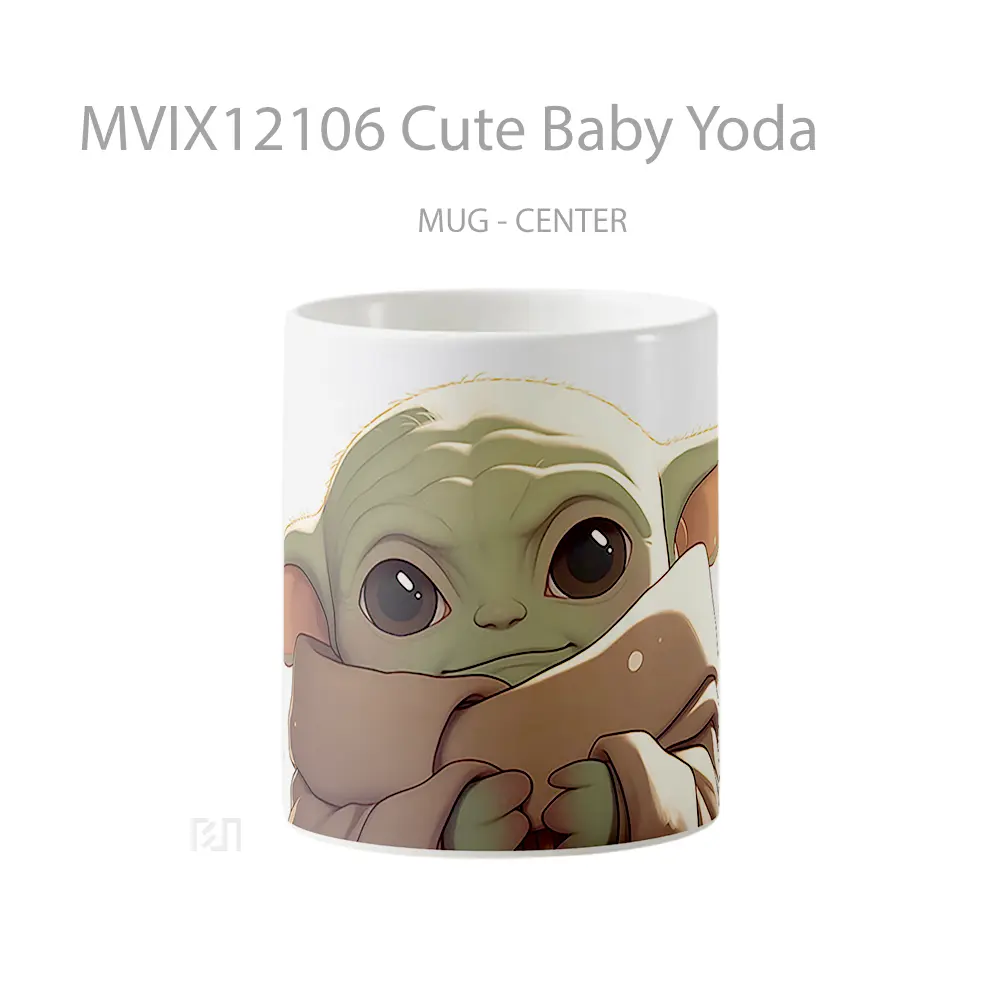 Mug Cute Baby Yoda Gelas Keramik Desain Unik