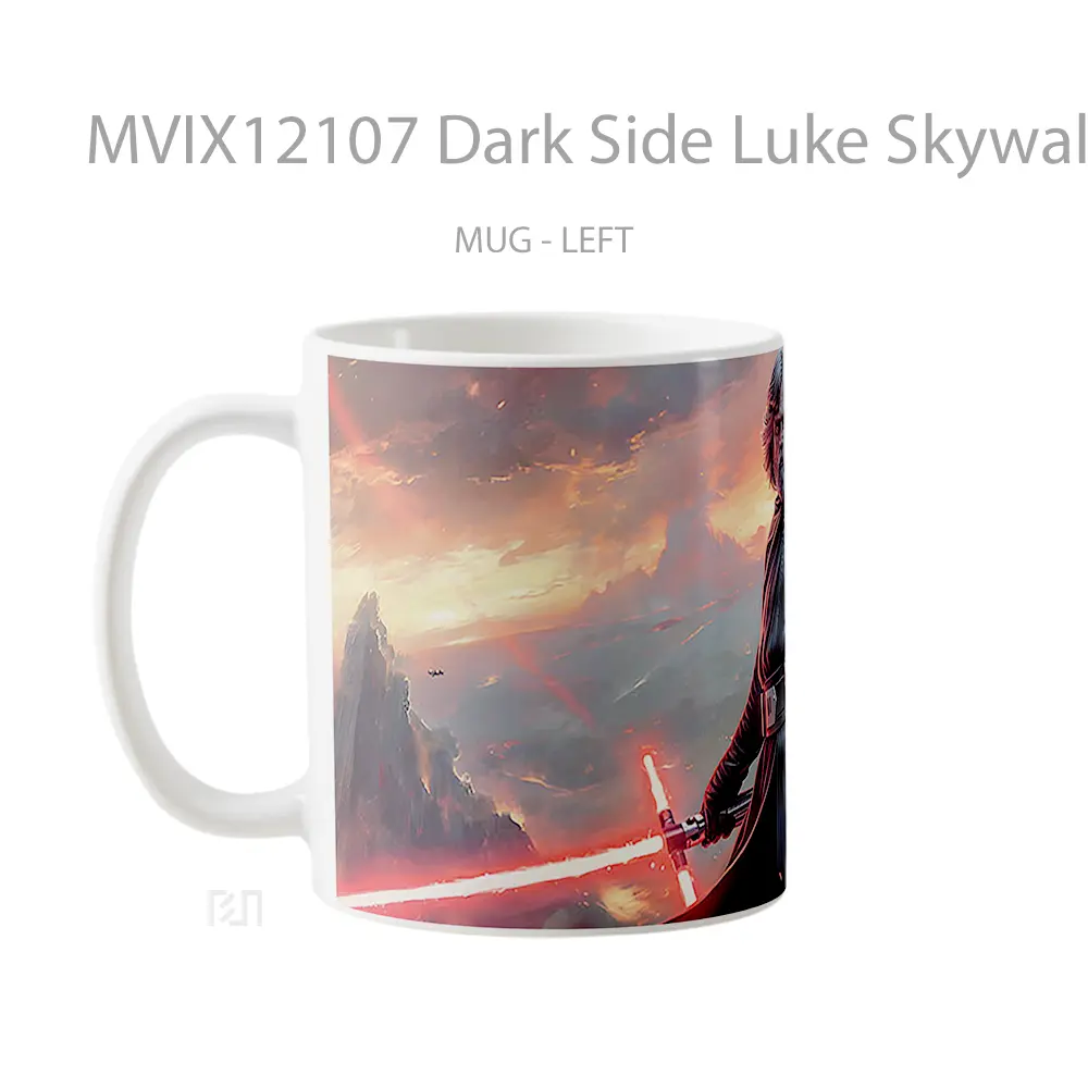 Mug Dark Side Luke Skywalker Kylo Ren Lightsaber Gelas Keramik Desain Unik - All-side / Desain