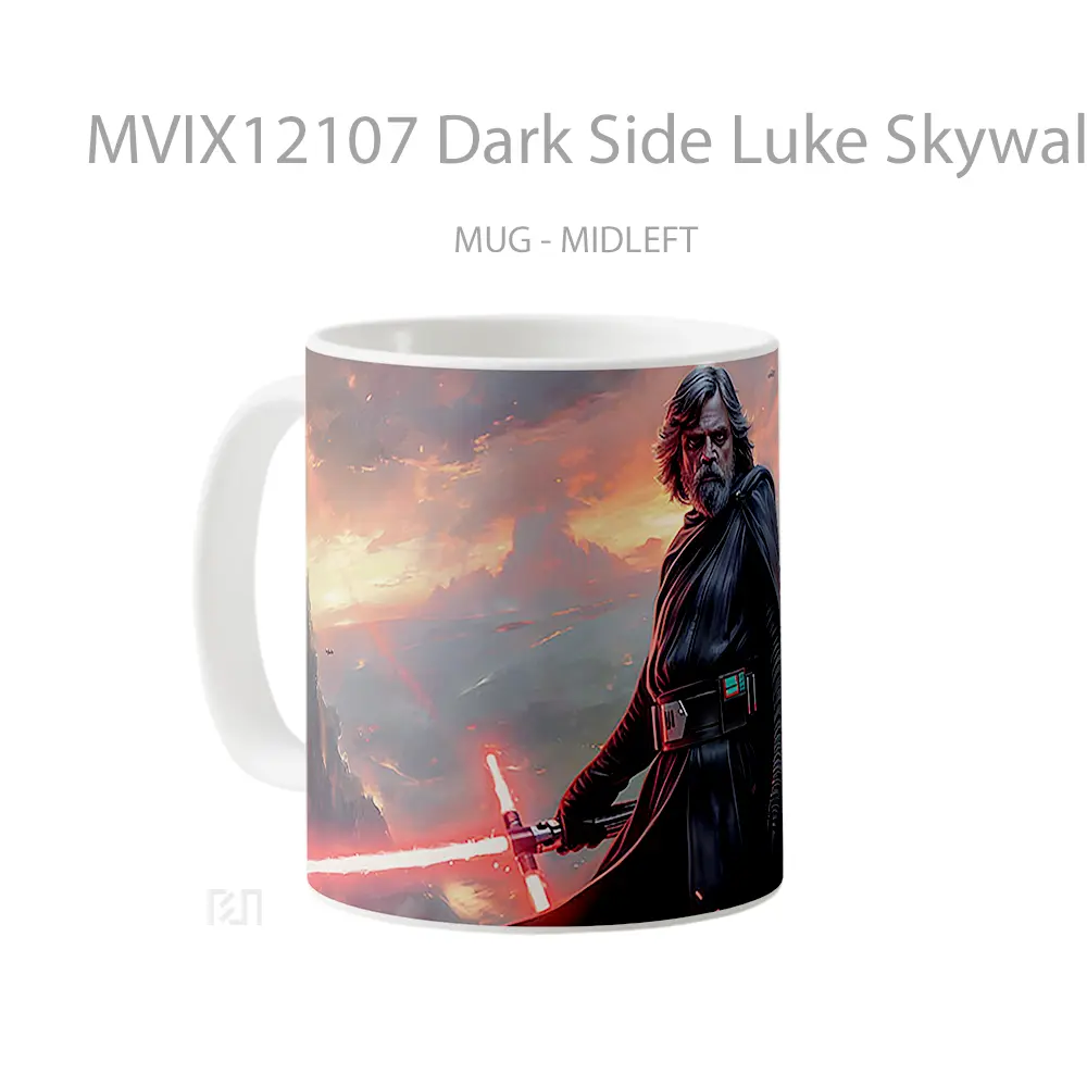 Mug Dark Side Luke Skywalker Kylo Ren Lightsaber Gelas Keramik Desain Unik - All-side / Desain
