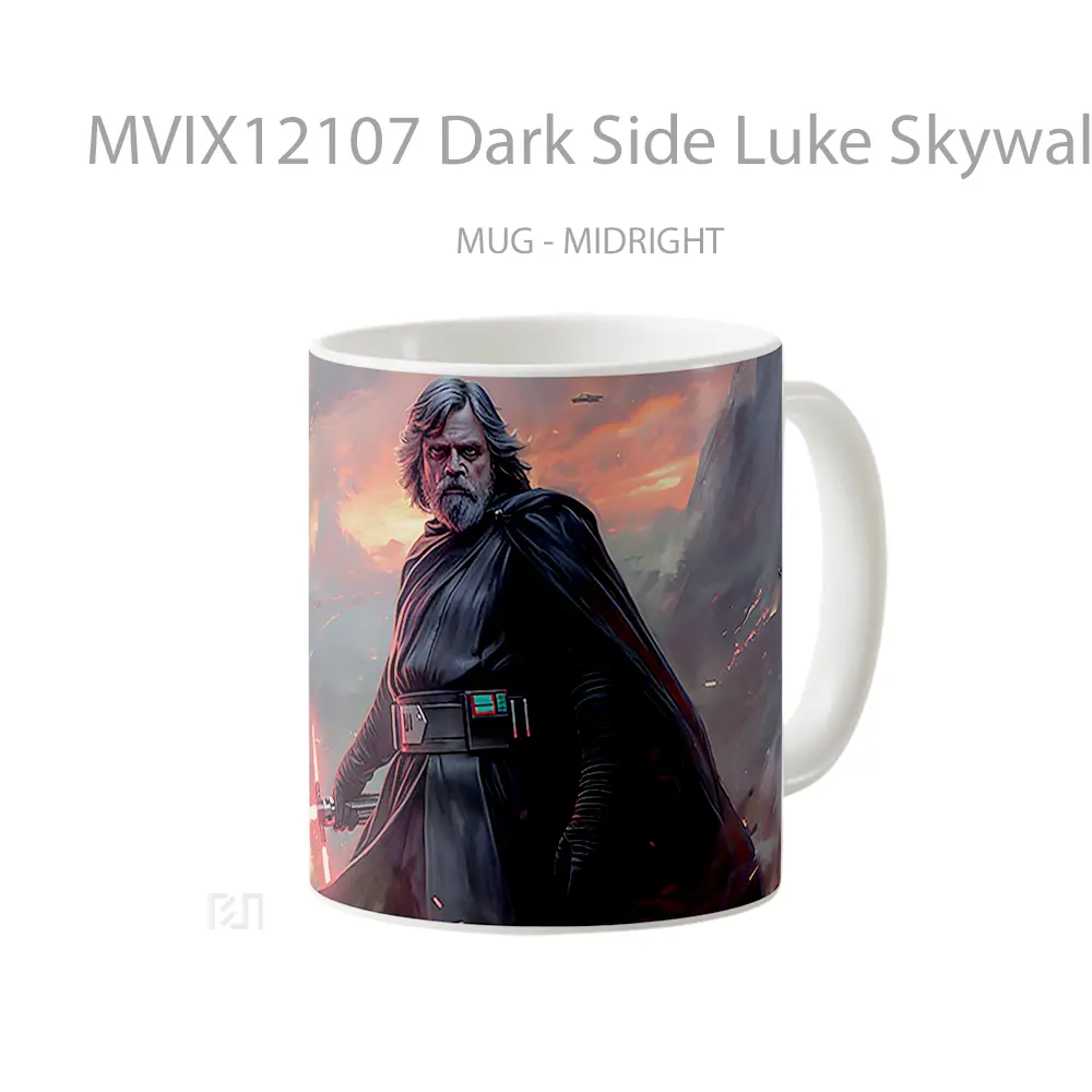 Mug Dark Side Luke Skywalker Kylo Ren Lightsaber Gelas Keramik Desain Unik - All-side / Desain