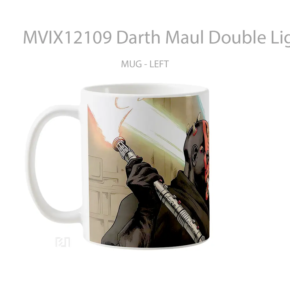 Mug Darth Maul Double Lightsaber Star Wars Hadiah Lucu dan Menarik - All-side / Desain
