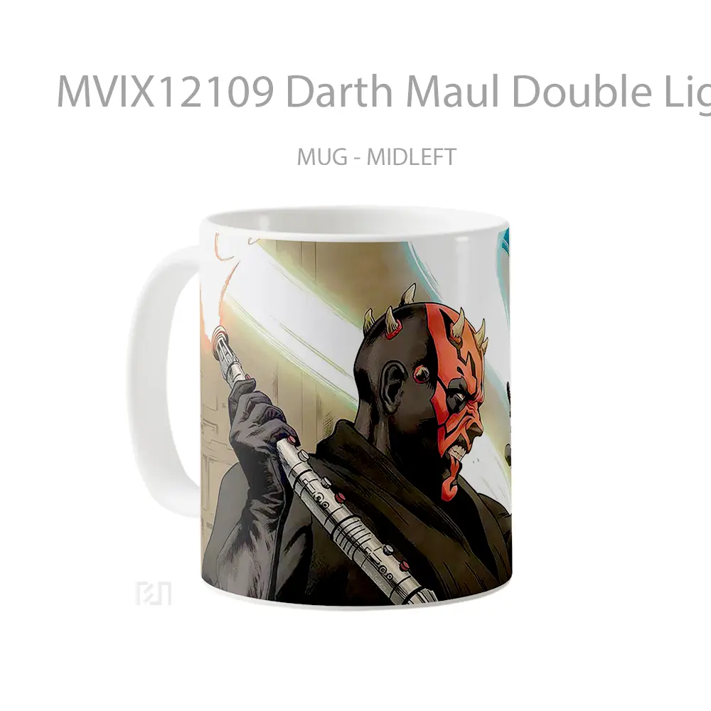 Mug Darth Maul Double Lightsaber Star Wars Hadiah Lucu dan Menarik - All-side / Desain