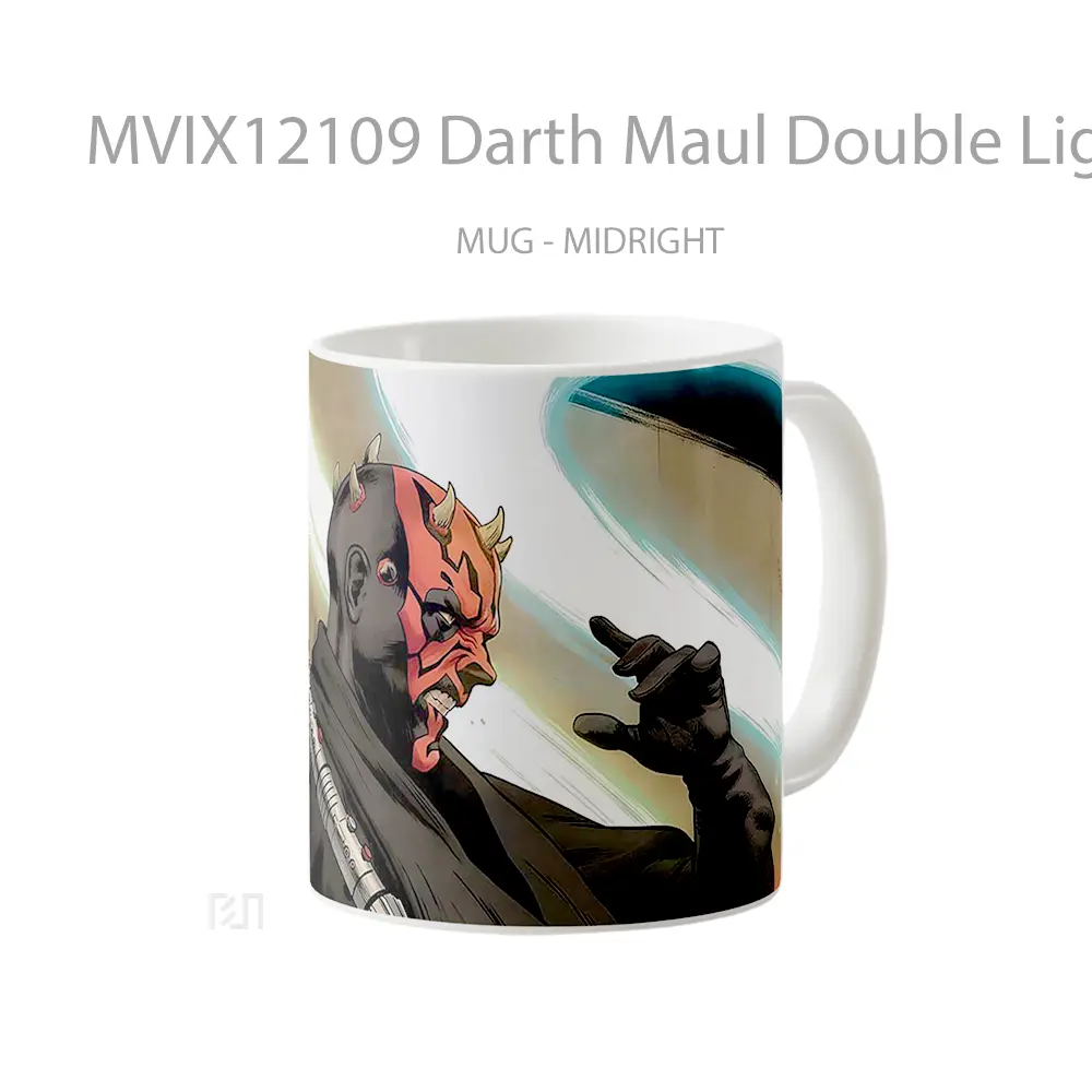 Mug Darth Maul Double Lightsaber Star Wars Hadiah Lucu dan Menarik - All-side / Desain
