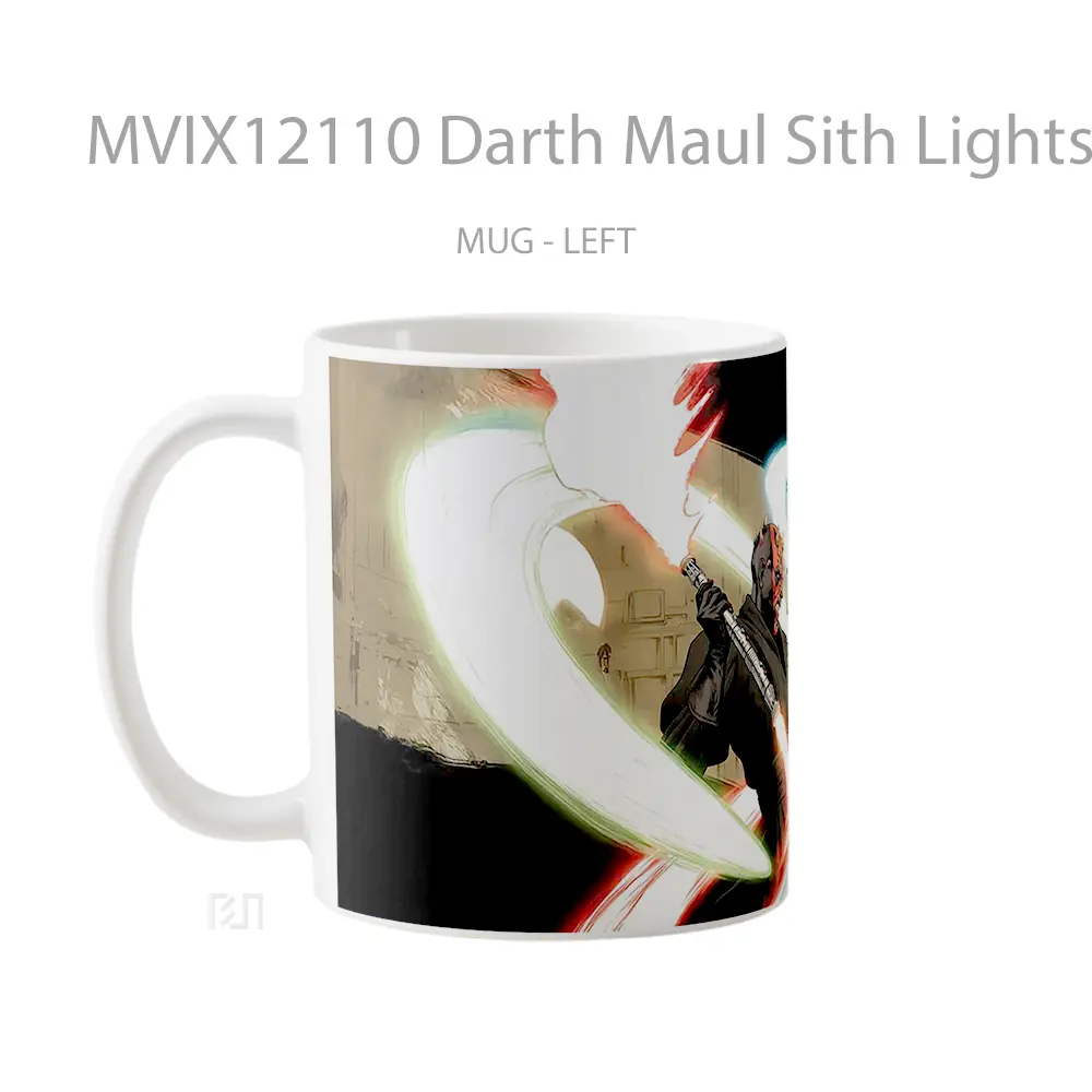 Mug Darth Maul Sith Lightsaber Swirls Hadiah Lucu dan Menarik - All-side / Desain