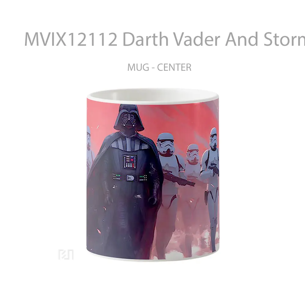 Mug Darth Vader And Stormtroopers Red Sky Background Koleksi Mug Limited Edition