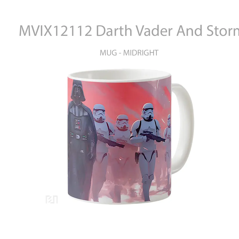 Mug Darth Vader And Stormtroopers Red Sky Background Koleksi Mug Limited Edition - All-side / Desain