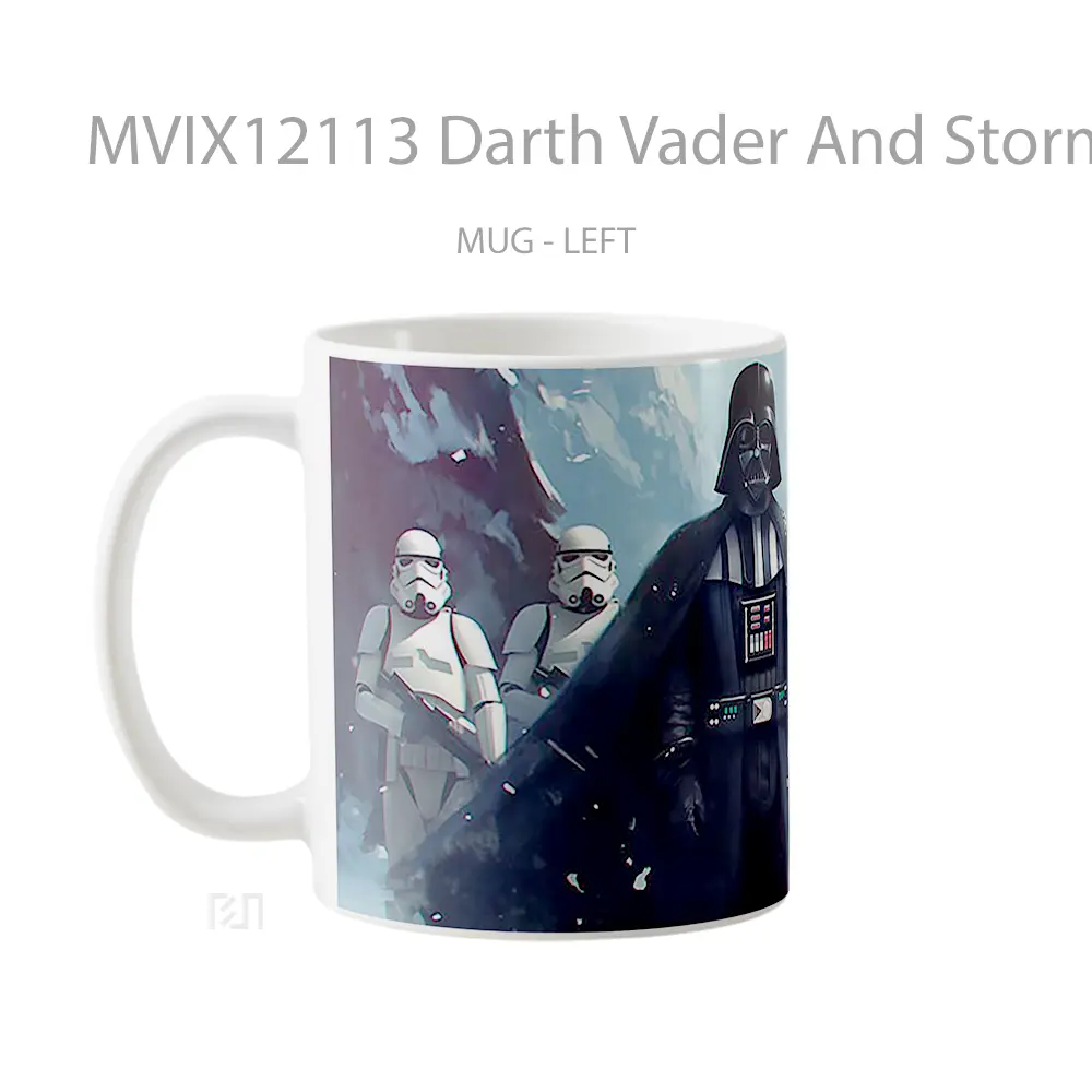 Mug Darth Vader And Stormtroopers Winter Scene Pc Koleksi Mug Limited Edition - All-side / Desain