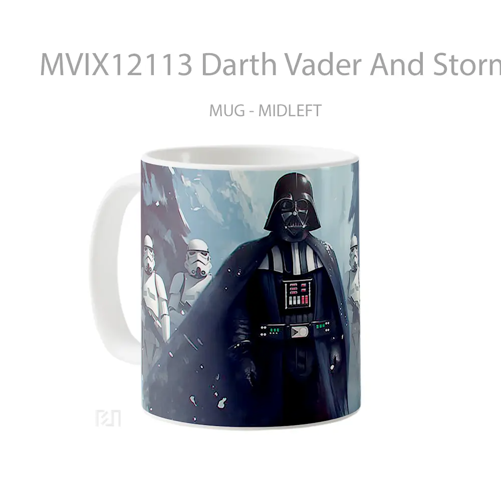 Mug Darth Vader And Stormtroopers Winter Scene Pc Koleksi Mug Limited Edition - All-side / Desain