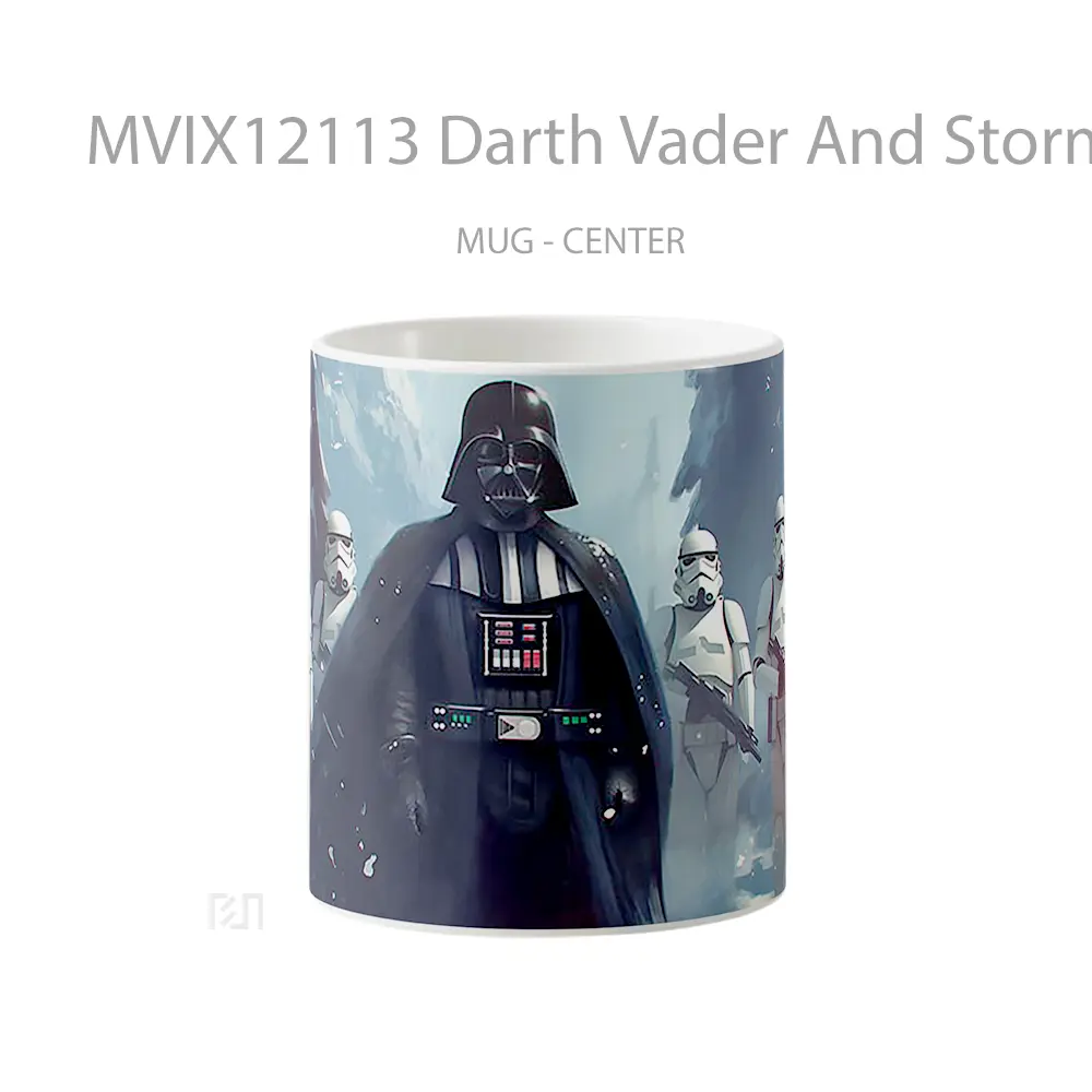 Mug Darth Vader And Stormtroopers Winter Scene Pc Koleksi Mug Limited Edition