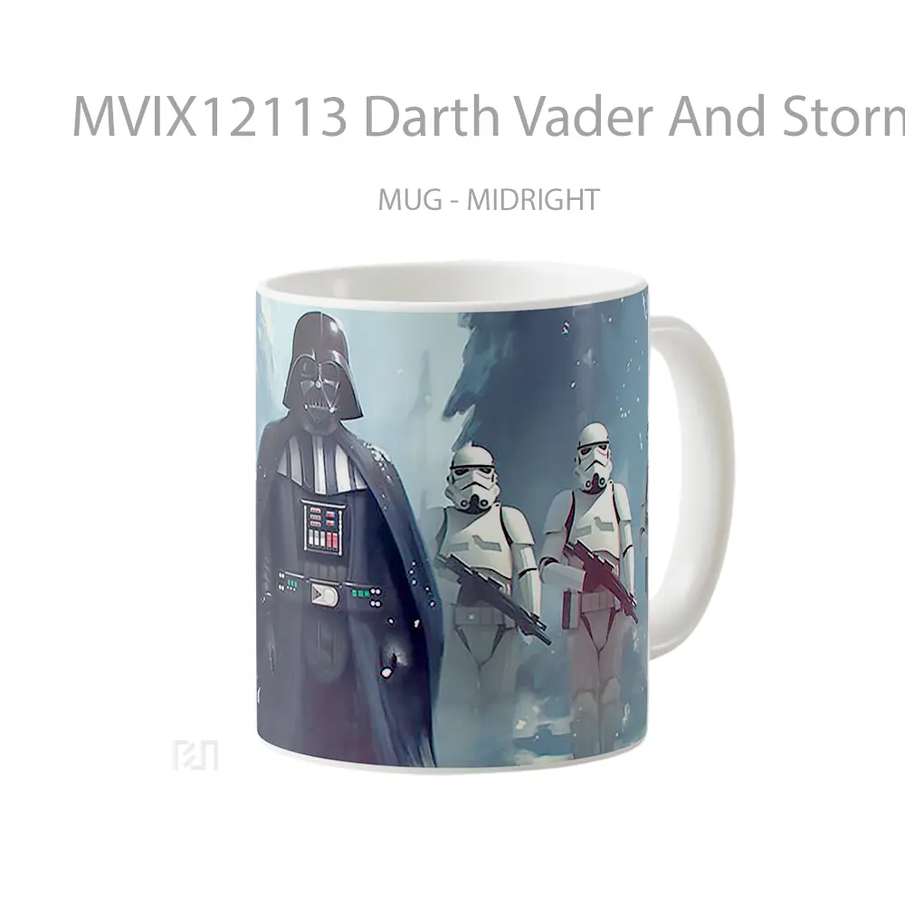 Mug Darth Vader And Stormtroopers Winter Scene Pc Koleksi Mug Limited Edition - All-side / Desain