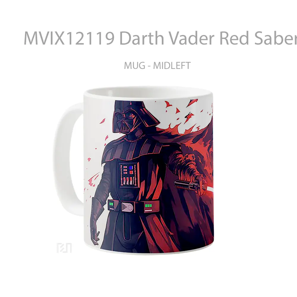 Mug Darth Vader Red Saber Star Wars Koleksi Mug Limited Edition - All-side / Desain