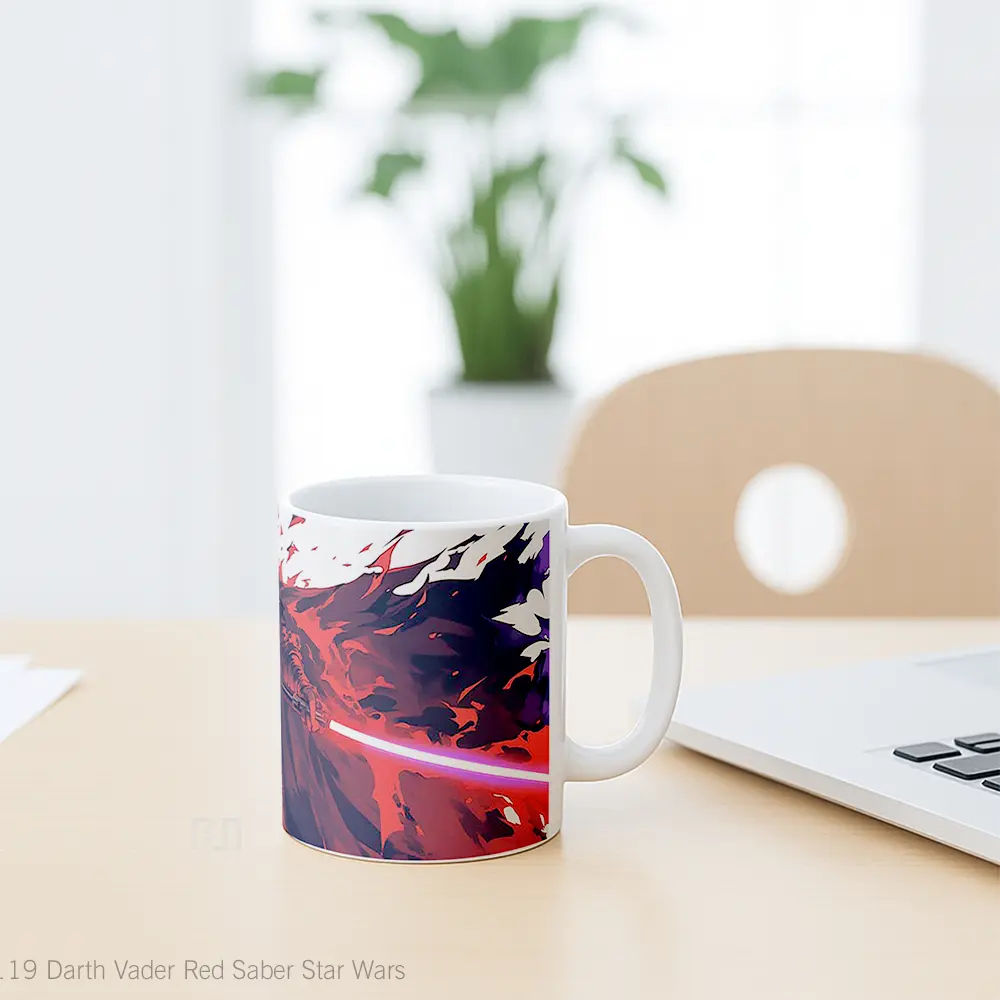 Mug Darth Vader Red Saber Star Wars Koleksi Mug Limited Edition - All-side / Desain
