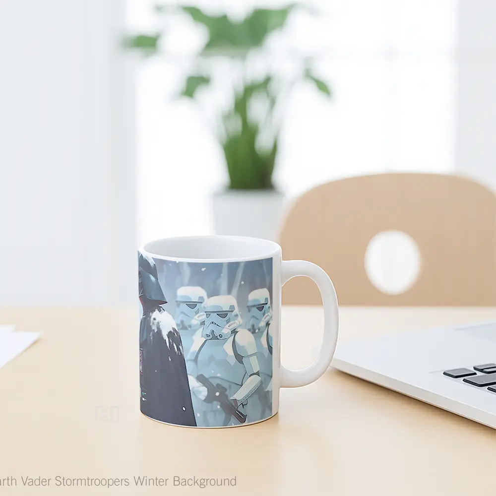 Mug Darth Vader Stormtroopers Winter Background Mug Aesthetic Koleksi Spesial - All-side / Desain