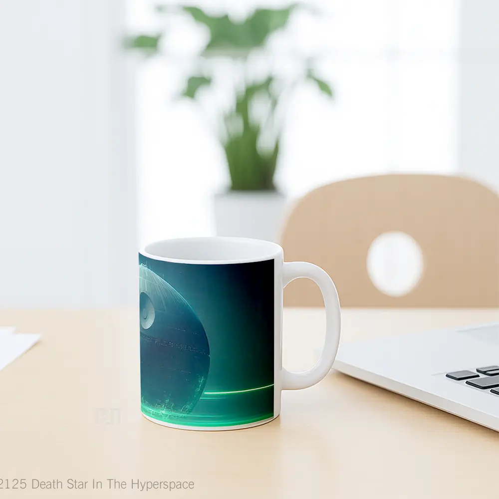 Mug Death Star In The Hyperspace Hadiah Lucu dan Menarik - All-side / Desain