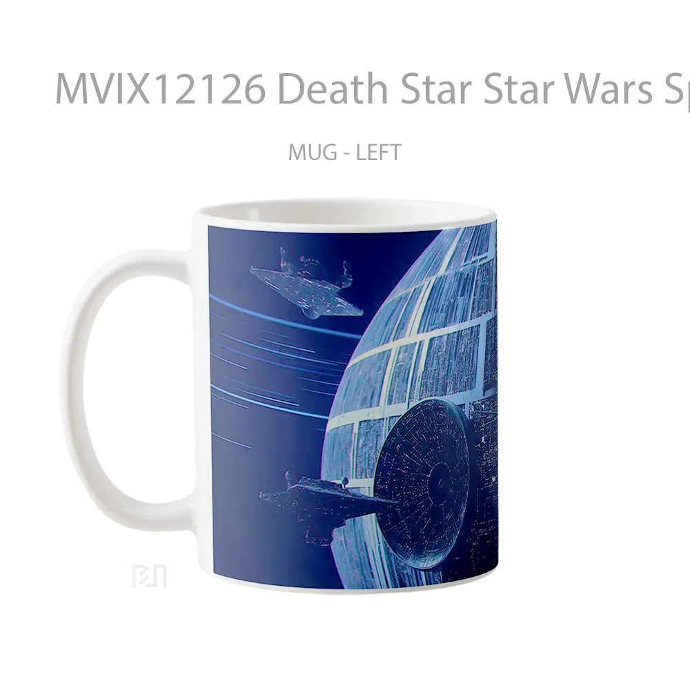 Mug Death Star Star Wars Space Glow Gelas Keramik Desain Unik - All-side / Desain