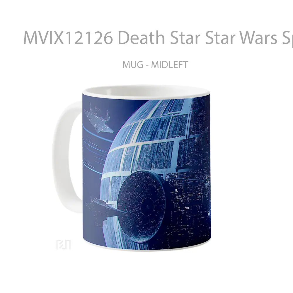 Mug Death Star Star Wars Space Glow Gelas Keramik Desain Unik - All-side / Desain