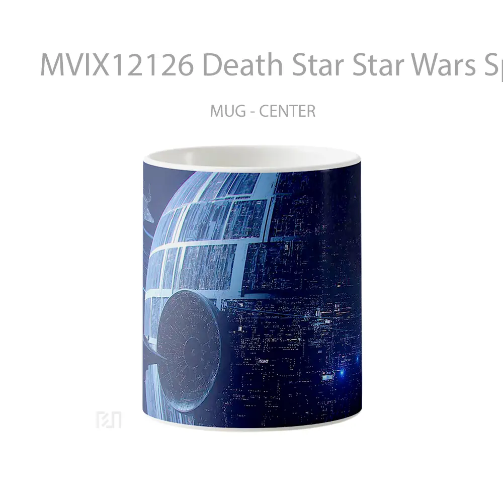 Mug Death Star Star Wars Space Glow Gelas Keramik Desain Unik