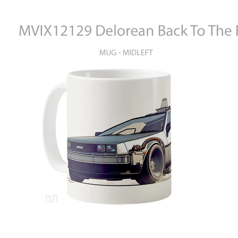 Mug Delorean Back To The Future Boosted Timecar Mug Aesthetic Koleksi Spesial - All-side / Desain