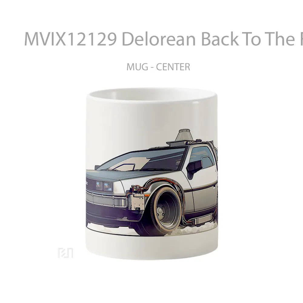 Mug Delorean Back To The Future Boosted Timecar Mug Aesthetic Koleksi Spesial