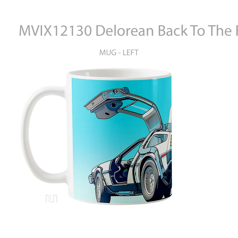 Mug Delorean Back To The Future Koleksi Mug Limited Edition - All-side / Desain