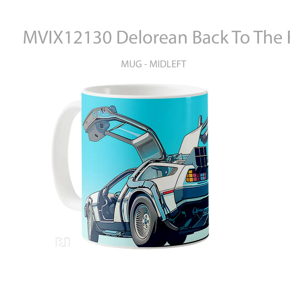 Mug Delorean Back To The Future Koleksi Mug Limited Edition - All-side / Desain