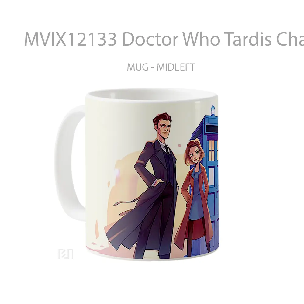 Mug Doctor Who Tardis Characters Gelas Keramik Desain Unik - All-side / Desain