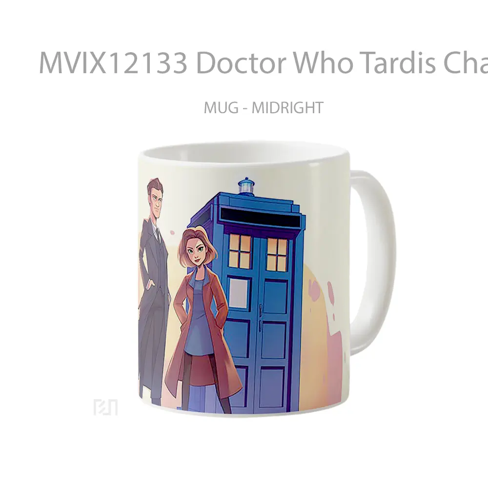 Mug Doctor Who Tardis Characters Gelas Keramik Desain Unik - All-side / Desain