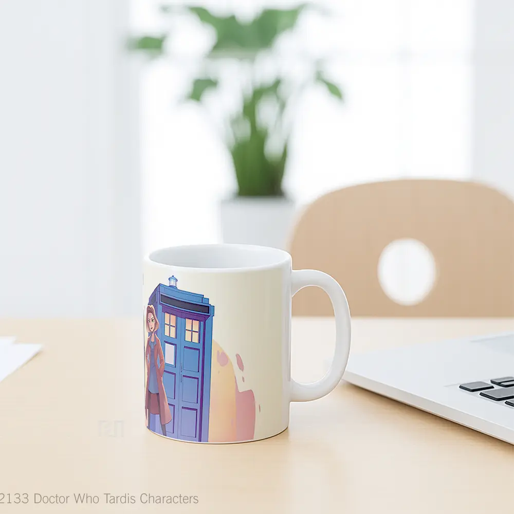 Mug Doctor Who Tardis Characters Gelas Keramik Desain Unik - All-side / Desain