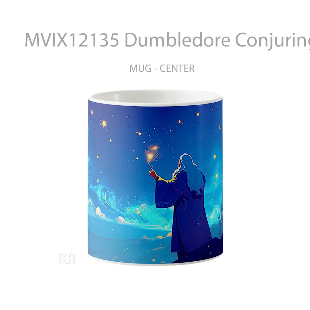 Mug Dumbledore Conjuring Stars Over The City Koleksi Mug Limited Edition