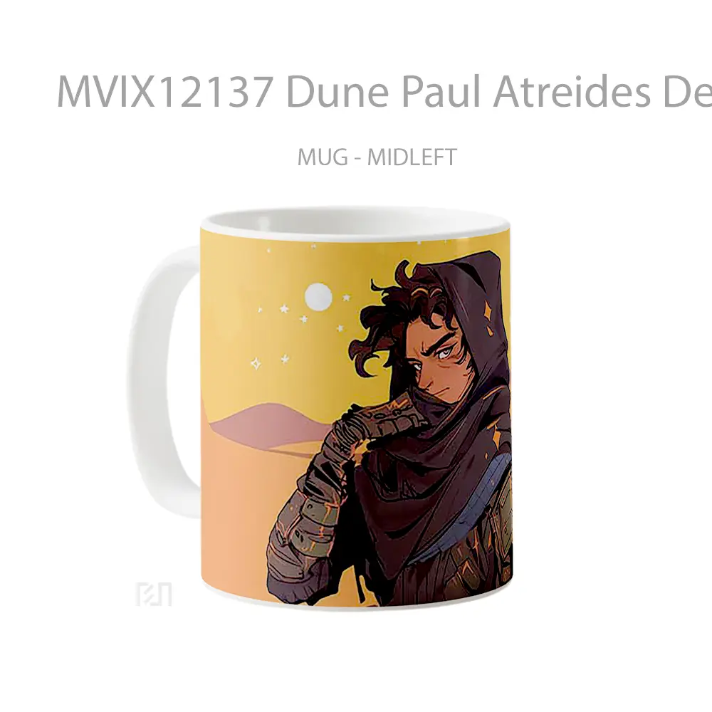 Mug Dune Paul Atreides Desert Look Gelas Keramik Desain Unik - All-side / Desain