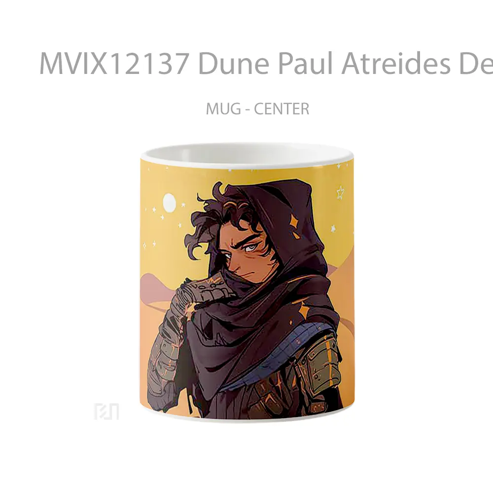 Mug Dune Paul Atreides Desert Look Gelas Keramik Desain Unik