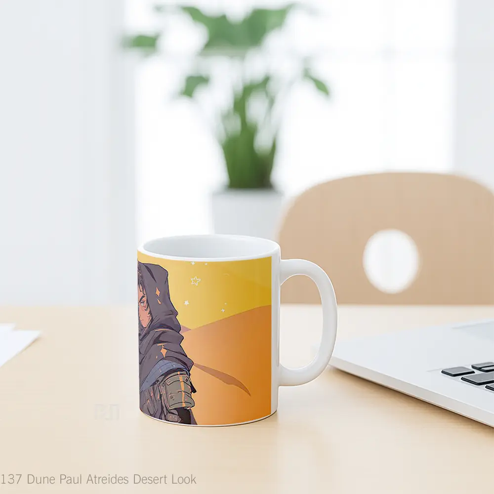 Mug Dune Paul Atreides Desert Look Gelas Keramik Desain Unik - All-side / Desain