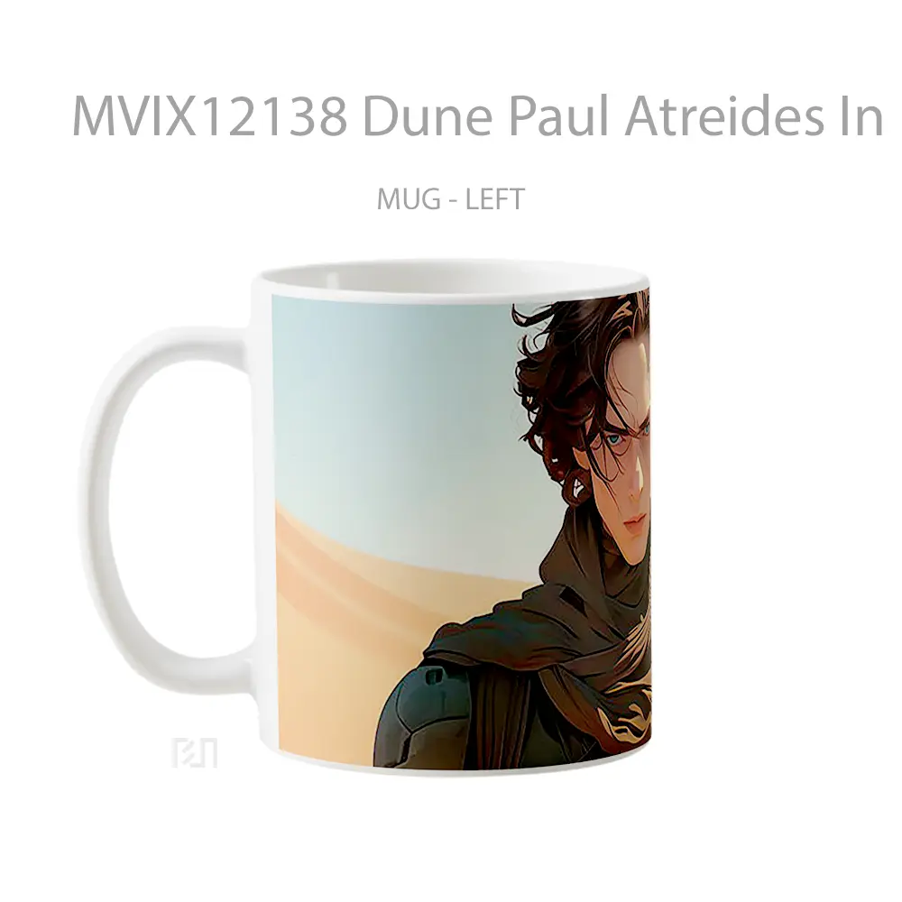 Mug Dune Paul Atreides In Desert Mug Aesthetic Koleksi Spesial - All-side / Desain