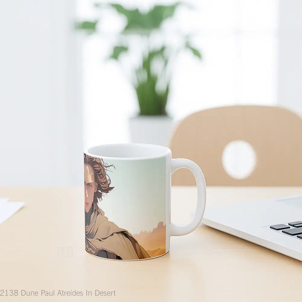 Mug Dune Paul Atreides In Desert Mug Aesthetic Koleksi Spesial - All-side / Desain