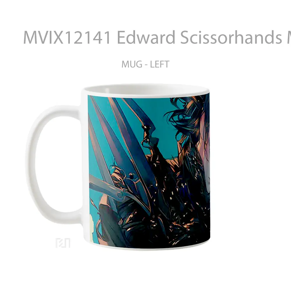 Mug Edward Scissorhands Moody Gaze Mug Aesthetic Koleksi Spesial - All-side / Desain