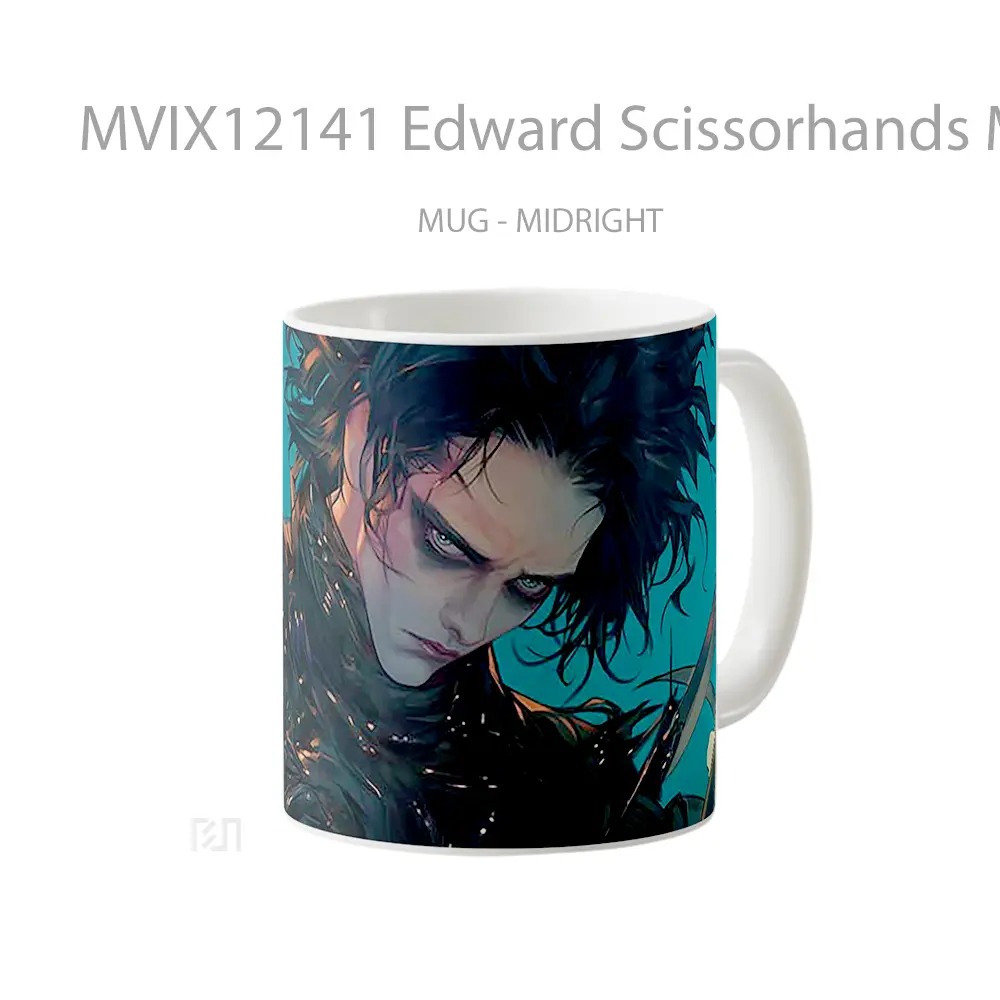 Mug Edward Scissorhands Moody Gaze Mug Aesthetic Koleksi Spesial - All-side / Desain