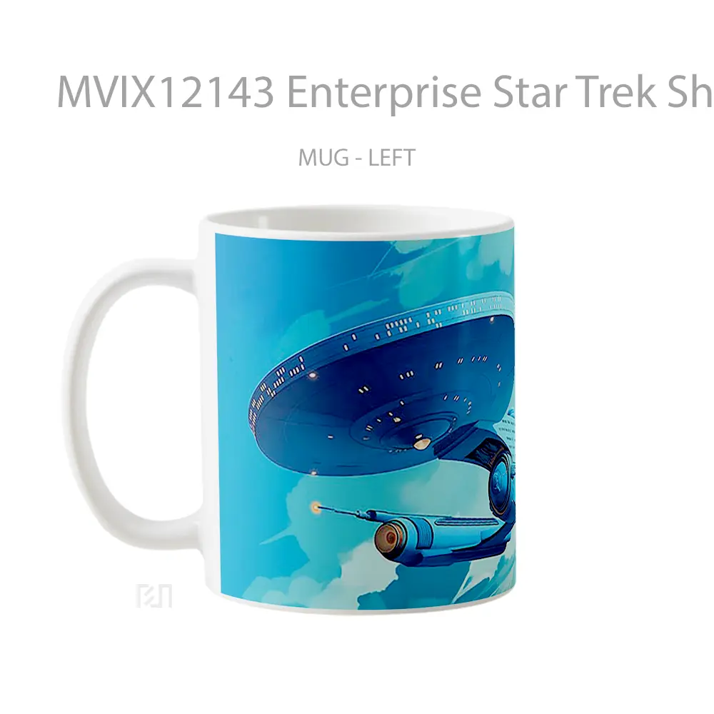 Mug Enterprise Star Trek Ship Pc Hadiah Lucu dan Menarik - All-side / Desain