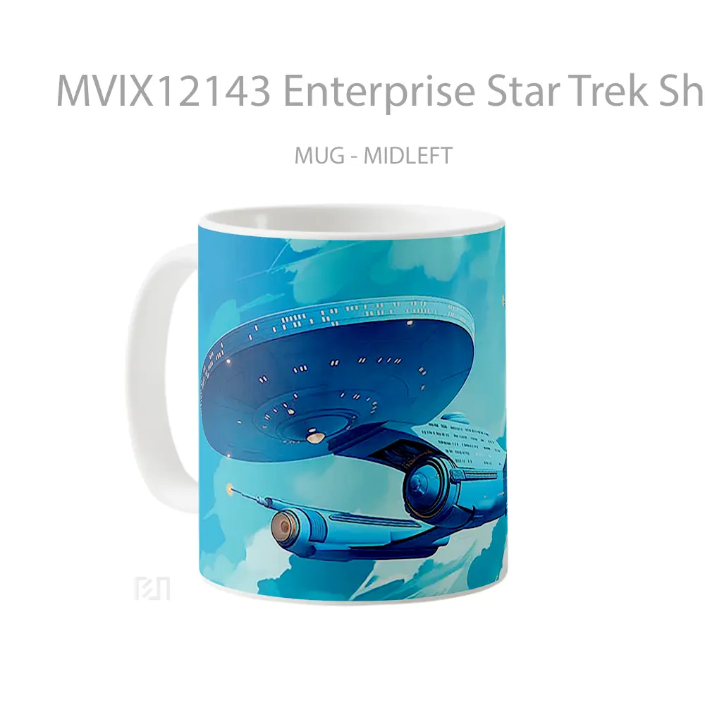 Mug Enterprise Star Trek Ship Pc Hadiah Lucu dan Menarik - All-side / Desain