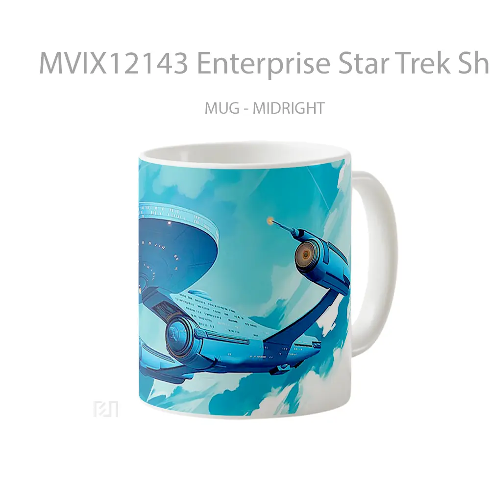 Mug Enterprise Star Trek Ship Pc Hadiah Lucu dan Menarik - All-side / Desain