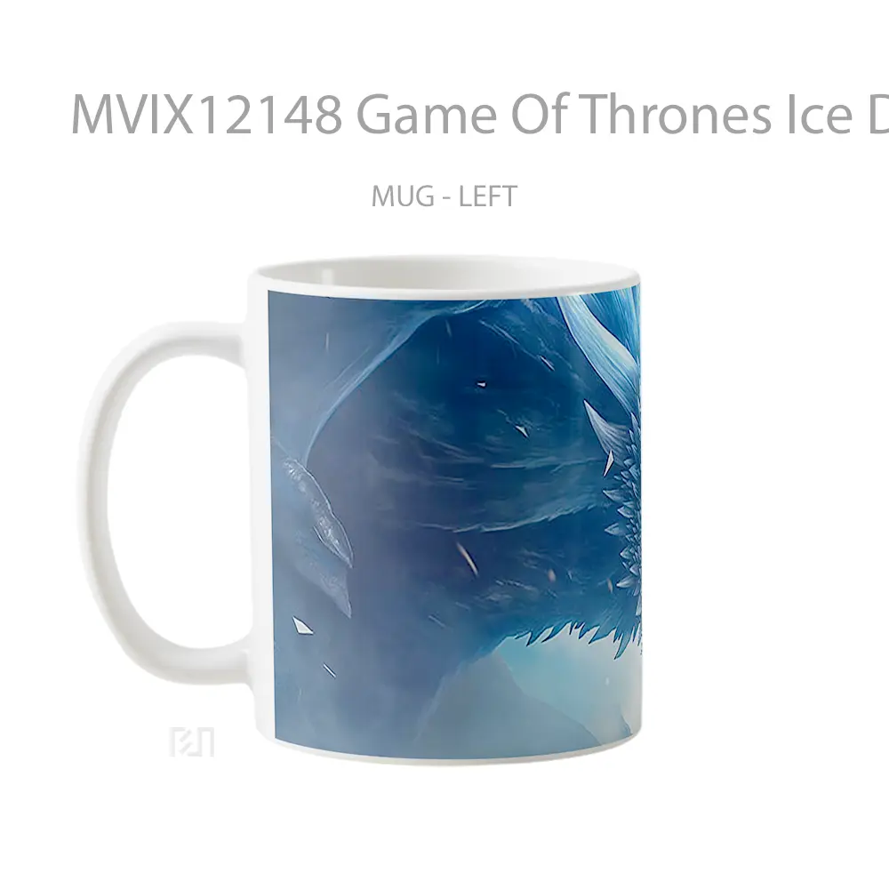 Mug Game Of Thrones Ice Dragon Jon Snow Koleksi Mug Karakter Jepang - All-side / Desain