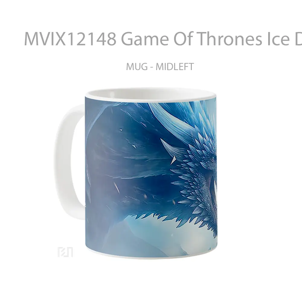 Mug Game Of Thrones Ice Dragon Jon Snow Koleksi Mug Karakter Jepang - All-side / Desain